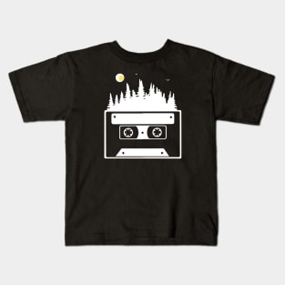Moonlit Cassette Kids T-Shirt